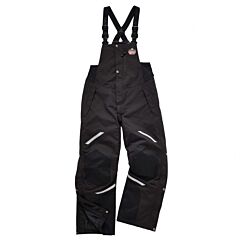 Ergodyne 41227 N-Ferno 6472 Thermal Bibs, 500D Nylon Shell, Black, Size 3X-Large