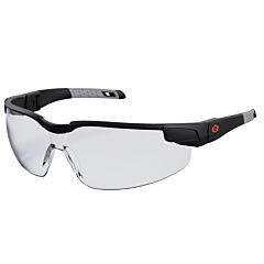 Ergodyne 50061 Skullerz Delngr Anti Fog Adjustable Temples Safety Glasses, Clear Lens, Matte Black Frame