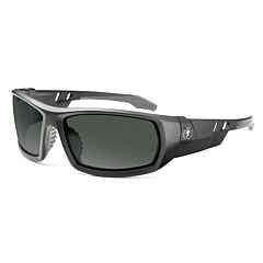 Ergodyne 50435 Skullerz Odin Anti-Fog/Anti-Scratch, Safety Glasses, Matte Black Frame, Smoke Lens