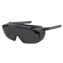 Ergodyne 55106 Skullerz Osmin Anti-Fog/Anti-Scratch, Safety Glasses, Matte Black Frame, Smoke Lens