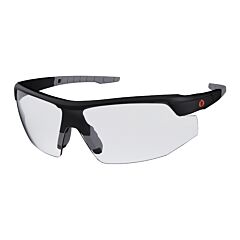 Ergodyne 59005 Skullerz Skoll Anti-Fog/Anti-Scratch, Safety Glasses, Matte Black Frame, Clear Lens
