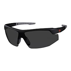 Ergodyne 59035 Skullerz Skoll Anti-Fog/Anti-Scratch, Safety Glasses, Matte Black Frame, Smoke Lens