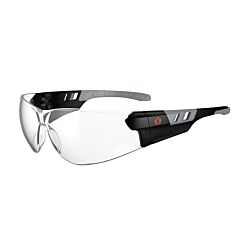 Ergodyne 59105 Skullerz Saga Anti-Fog/Anti-Scratch, Frameless Safety Glasses, Matte Black Frame, Clear Lens