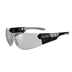 Ergodyne 59185 Skullerz Saga Anti-Fog/Anti-Scratch, Frameless Safety Glasses, Matte Black Frame, In/Outdoor Lens