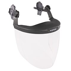 Ergodyne 60243 Skullerz 8994 Hard Hat Face Shield For Cap Style & Safety Helmet, Gray, Size Clear Lens
