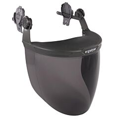 Ergodyne 60244 Skullerz 8994 Hard Hat Face Shield For Cap Style & Safety Helmet, Gray, Size Smoke Lens