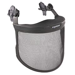 Ergodyne 60247 Skullerz 8989 Mesh Face Shield For Hard Hat & Safety Helmet, Gray