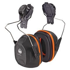 Ergodyne 60259 Skullerz 8880 Nrr 26Db Mounted Earmuffs, Gray, Size Full Brim