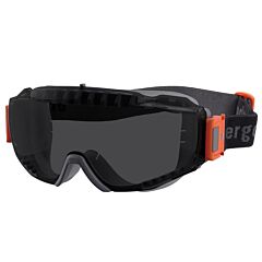 Ergodyne 60301 Skullerz Modi-Fab Otg Safety Goggles Elastic Strap, Gray Frame, Smoke Lens