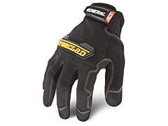Ironclad Gug-04-L General Utility Gloves, Reinforced Palm, Black, Size Large