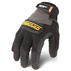 Ironclad Hug-03-M Heavy Utility Gloves, Reinforced Palm, Black, Size Medium