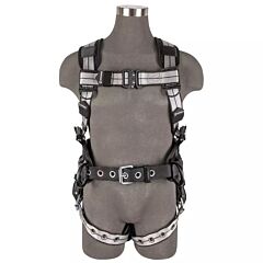 Safewaze 020-11 Pro+ Slate Construction Harness, Aluminum 3D, Aluminum Qc Chest, Aluminum Fd, Tb Legs