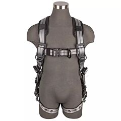 Safewaze 020-12 Pro+ Slate Full Body Harness, Aluminum 1D, Aluminum Qc Chest, Aluminum Fd, Tb Legs