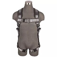 Safewaze 020-12 Pro+ Slate Full Body Harness, Aluminum 1D, Aluminum Qc Chest/Legs