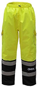 Gss Safety 6711 Onyx Class E Ripstop Rain Pant With Tefflon Coating, Lime