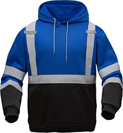 Gss Safety 7013 Non-Ansi Fleece Sweatshirt, Pullover Style, Blue