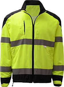 Gss Safety 7503 Premium 3M Class 3 Performance Windbreaker, Lime