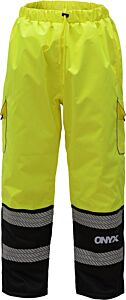 Gss Safety 8711 Onyx Class E Winter Quilted Pants With 2 Cargo Pockets, Lime