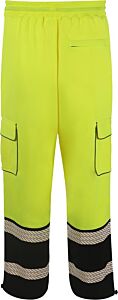 Gss Safety 8715 Onyx Class E Fleece Sweat Pants W/Segment Tape, Lime