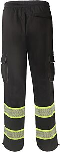 Gss Safety 8717 Onyx Non-Ansi Fleece Sweat Pants W/Segment Tape, Black