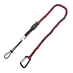 Kstrong Dl100401 Kaptor Detachable Elasticated Single Leg Tool Lanyard W/ Screwgate Carabiner - 5 Lbs, Ansi
