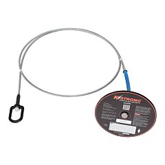 Kstrong Ufa30501 5K Drop Thru Anchor With Swivel D-Ring - 4” Round Plate With 6' Cable Length