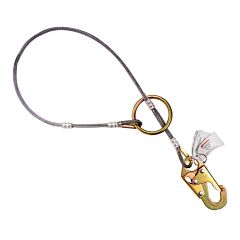Kstrong Ufa710006 6 Ft, Coated Wire Anchor Sling With Snap Hook And Large O-Ring, Ansi