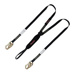 Kstrong Ufl201750 6 Ft, Twin Leg 100% Tie-Off Arc Flash Rated Shock Absorbing Lanyard With Loop And (2) Snap Hooks, Ansi