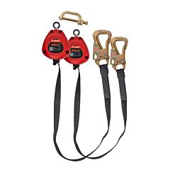 Kstrong Ufs359506D Brute™ Dual 9 Ft. Tie-Back Srl With Hi-Abrasion Resistant Webbing, Tie-Back Hooks And Dorsal Connector (Ansi)
