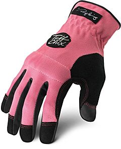 Ironclad Tcx-23-M Tuff Chix Women'S Gloves, Padded Knuckle, Pink, Size Medium