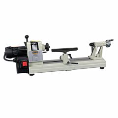 Baileigh Industrial 1013575 110V Heavy Duty Bench Top Variable Speed Wood Turning Lathe, 12" Swing, 18" Between Centers