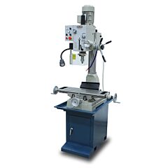 Baileigh Industrial 1020692 110V Gear Driven Mill And Drill, Includes Stand, Coolant System, Work Light, And R8 Spindle