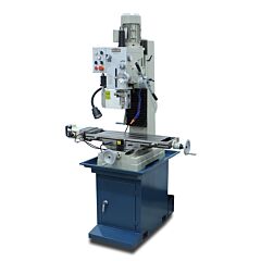 Baileigh Industrial 1020693 110V Gear Driven Mill And Drill, Includes Stand, Coolant System, Work Light, Power X, And R8 Spindle