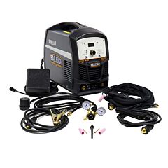 Baileigh Industrial 1021971 120/230V 200A Inverter Square Wave Ac/Dc Pulse Tig Welder W/ Regulator, Foot Pedal, 12' Torch