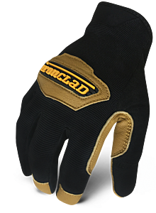 Ironclad Rwc2-05-Xl Cowboy Gloves, Goatskin Leather Palm, Black & Tan, Size X-Large