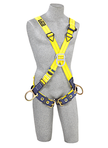 3M Dbi-Sala 1103376 Delta Crossover Position/Climb Harness,Back/Front/Side D-Rings, Tongue Buckle, Size X-Large