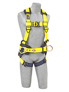3M Dbi-Sala 1110577 Back And Side D-Rings, Belt With Pad, Shoulder Pads, Quick Connect Buckle Leg Straps (Size Large)