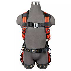 Safewaze Fs99160-E V-Line Construction Harness, 3D, Mb Chest, Tb Leg