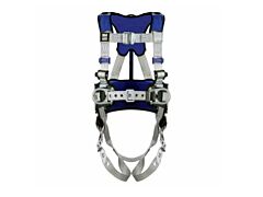 3M Dbi-Sala 1401048 Exofit X100 Comfort Construction Climbing/Positioning Safety Harness, Back/Front/Hip D-Rings, X-Large, Pass-Thru/Tongue Buckle