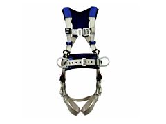 3M Dbi-Sala 1401075 Exofit X100 Comfort Construction Climbing/Positioning Safety Harness, Back/Front/Hip D-Rings, Small, Pass-Thru/Tongue Buckle