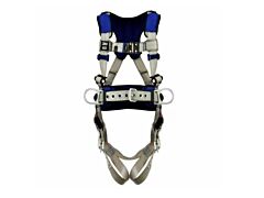 3M Dbi-Sala 1401112 Exofit X100 Comfort Construction Positioning Safety Harness, Back/Hip D-Rings, Large, Quick-Connect/Tongue Buckle