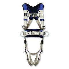 3M Dbi-Sala 1401127 Exofit X100 Comfort Construction Positioning Safety Harness, Back/Hip D-Rings, Large, Quick-Connect/Tongue Buckle