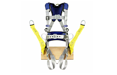 3M Dbi-Sala 1401149 Exofit X100 Comfort Construction Climbing/Positioning Safety Harness, Back/Front/Hip D-Rings, 2X-Large, Pass-Thru/Tongue