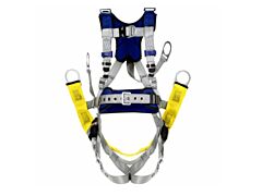 3M Dbi-Sala 1401196 Exofit X100 Comfort Oil And Gas Climbing/Suspension Safety Harness, Back/Front/Hip D-Rings, D-Ring Ext, Med, Qc/Tongue Buckle