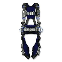 3M Dbi-Sala 1403061 Exofit X300 Comfort Construction Safety Harness, Back/Hip D-Rings, Large, Tongue Buckle/Auto-Locking Quick Connect