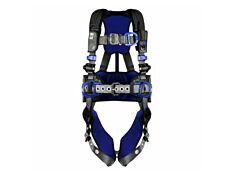 3M Dbi-Sala 1403095 Exofit X300 Comfort Construction Climbing/Positioning Safety Harness, Back/Front/Hip D-Rings, Large, Tongue/Auto-Locking Qc