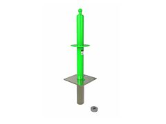 3M Dbi-Sala 8530889 Flexiguard Modular Jib System Base, Permanent Flush Mounted, Dual/Single-User, 310 Lb Cap, Use W/M200 Systems