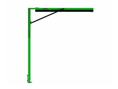 3M Dbi-Sala 8530899 Flexiguard Modular Jib System Mast Anchor, Semi-Fixed, Single-User, 15 Ft To 20 Ft H, 310 Lb Capacity, Use W/M200 Systems