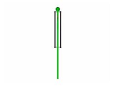 3M Dbi-Sala 8530900 Flexiguard Modular Jib System Mast Anchor, Semi-Fixed, Single-User, 20 Ft To 25 Ft H, 310 Lb Capacity, Use W/M200 Systems
