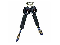 3M Dbi-Sala 3100547 Nano-Lok Personal Twin-Leg Self Retracting Lifeline, Web Swivel Snap Hook, 6 Ft., Class 1, Ansi